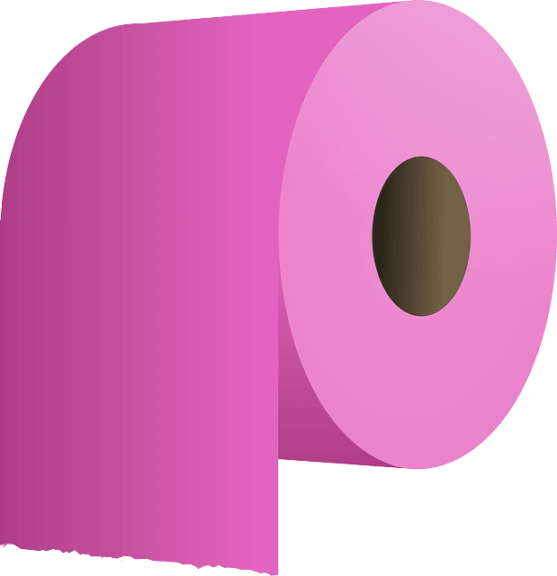 papier toilette rose